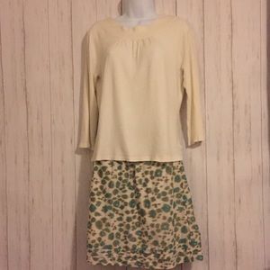 Ann Taylor Loft Animal Print Mini Skirt Size 4